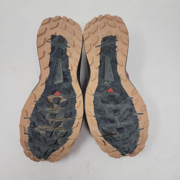 Salomon Women's Athletic Shoes - Pink and Burgundy - Picture 7 of 8